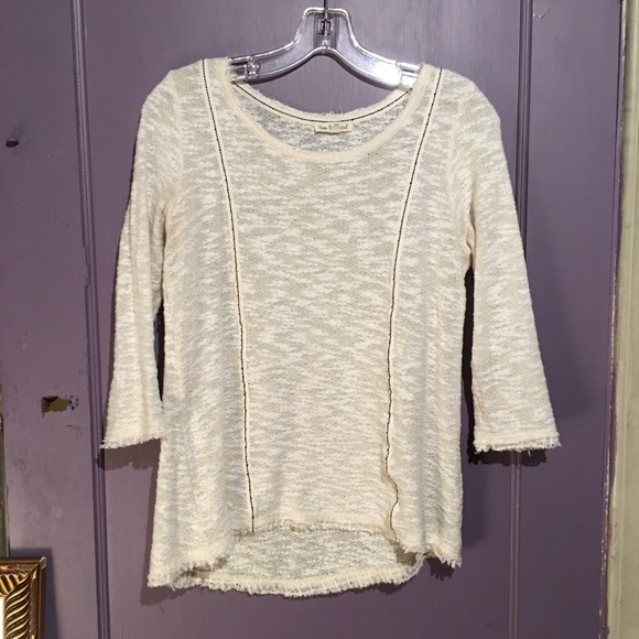 White long sleeve knit blouse - Picture 2 of 2